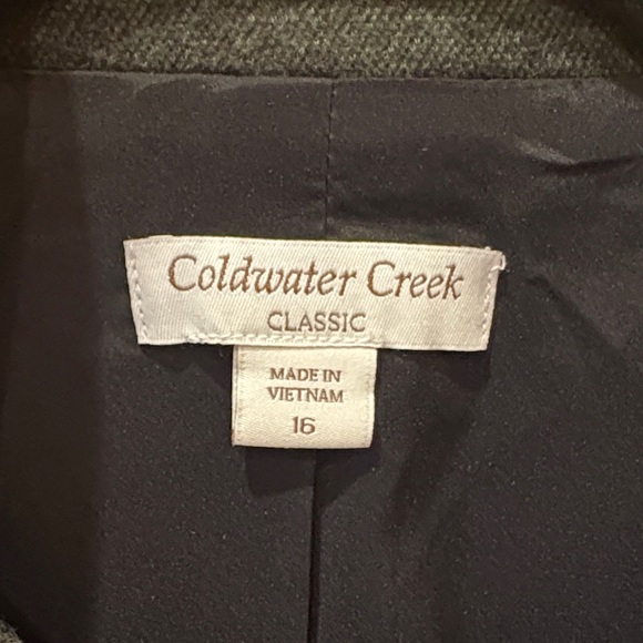 Coldwater Creek Women's Dark Green Asymmetrical Jacket - Picture 2 of 13